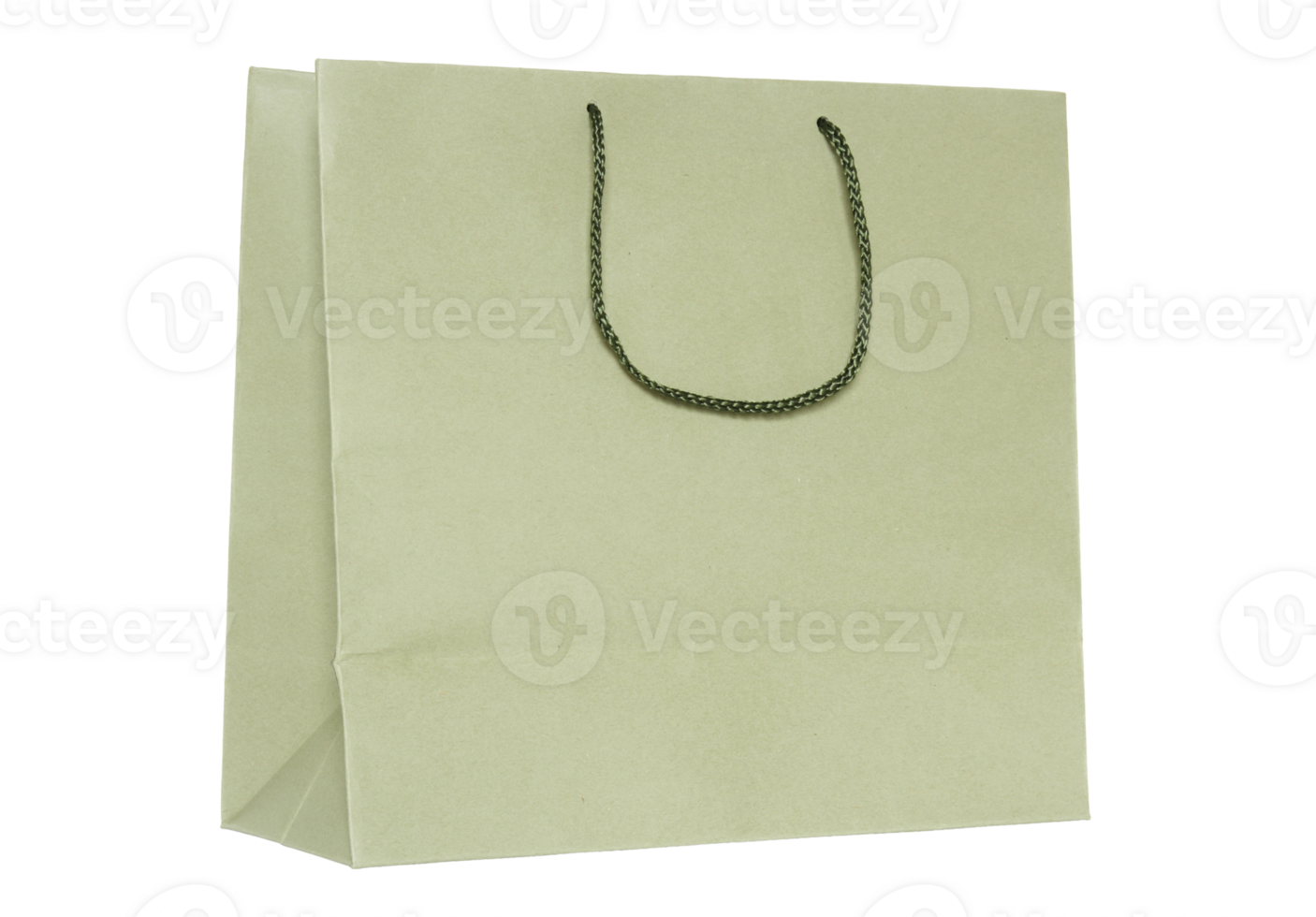 brown shopping bag isolated with clipping path for mockup png