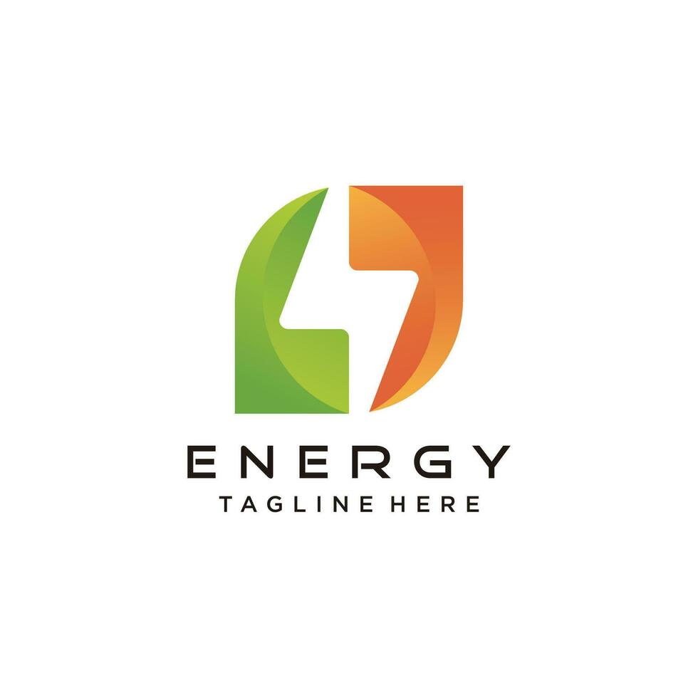 Electric logo design with creative modern concept idea vector