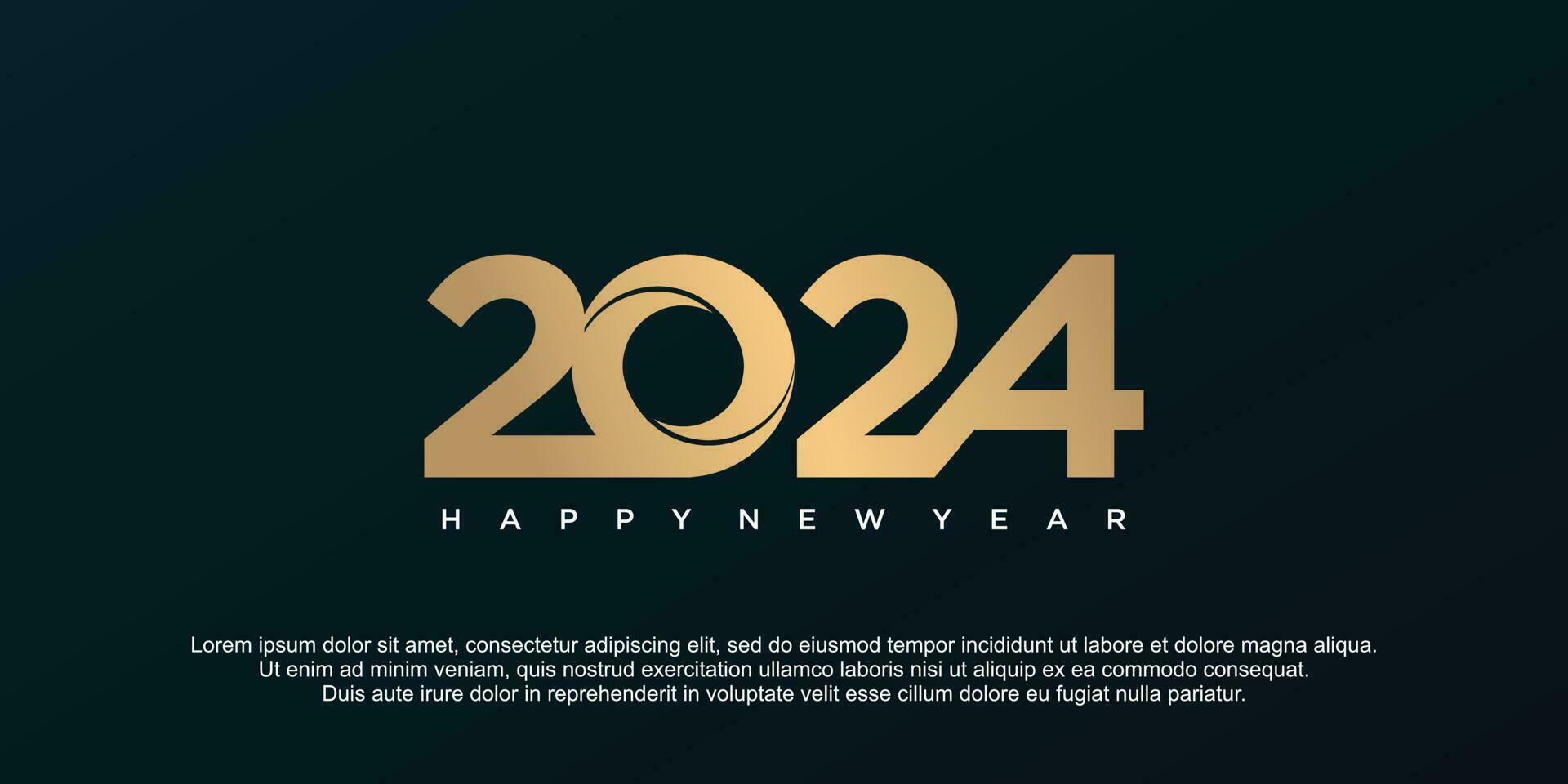 2024 logo design vector with creative unique style premium vector