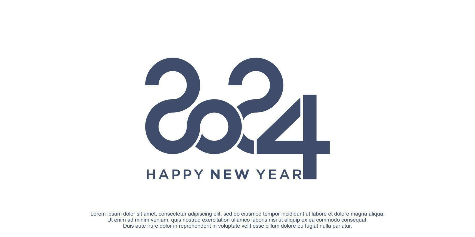 2024 logo design vector with creative unique style premium vector