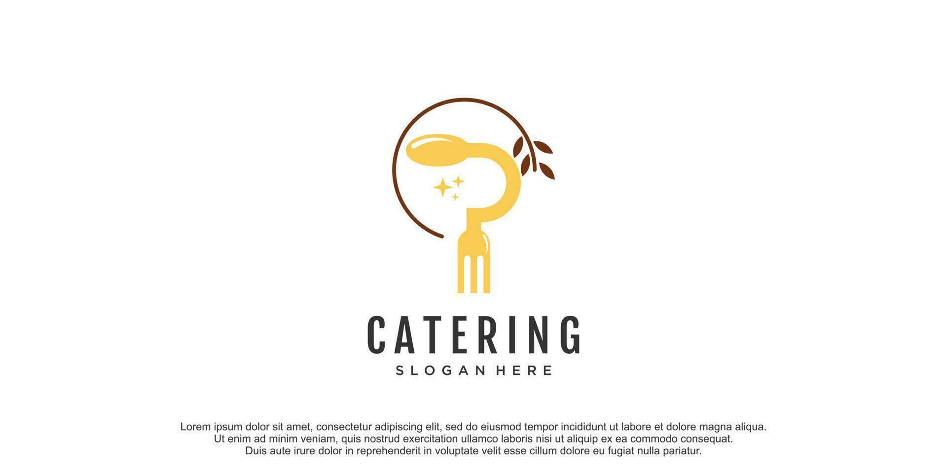 Catering logo icon design vector template