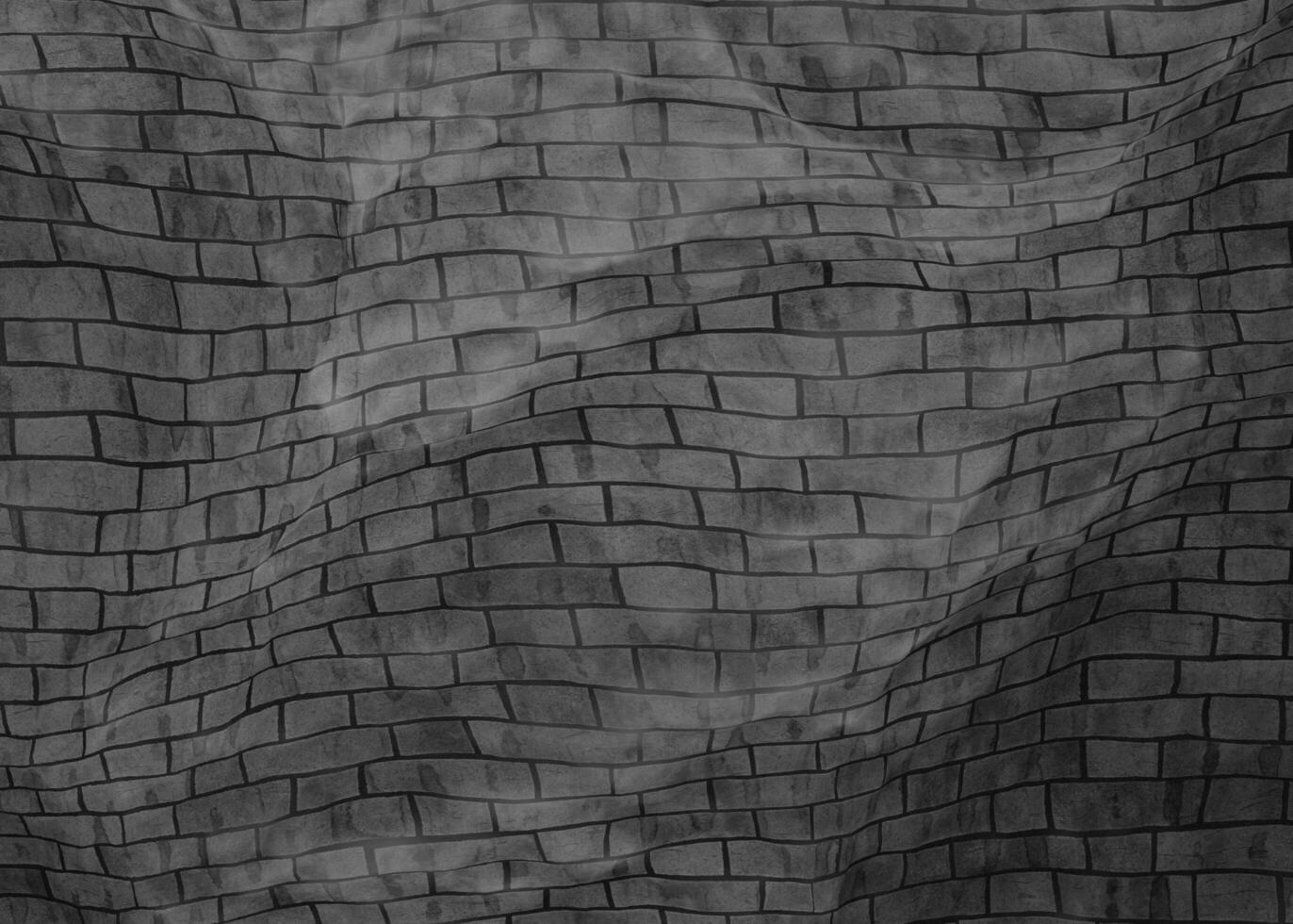 3d negro ladrillo Roca textura antecedentes foto