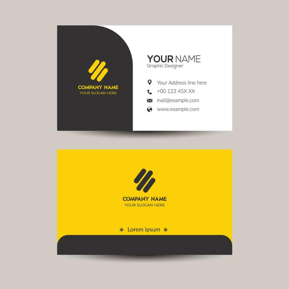 Business card, business template, vector, modern creative business card vector