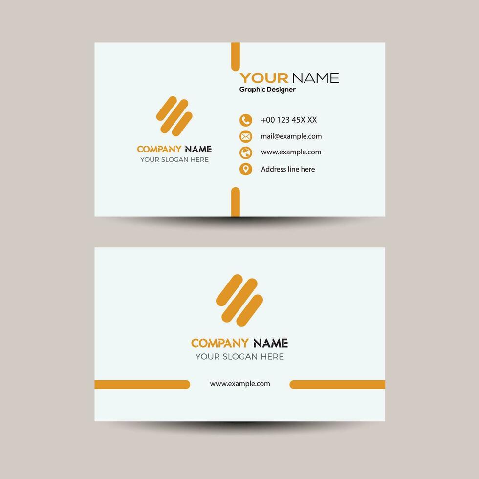 Abstract professional business card template vector