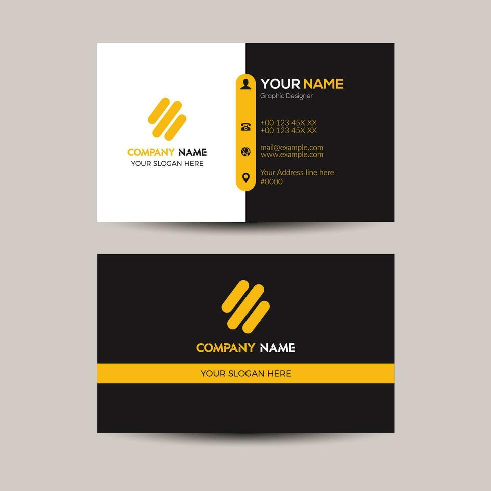 Business card, business template, vector, modern creative business card vector