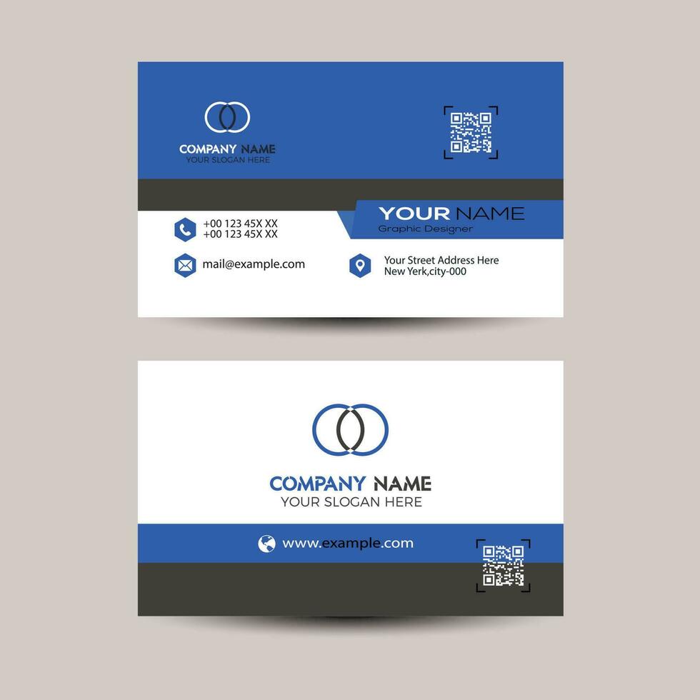 Vector modern creative and clean business card template