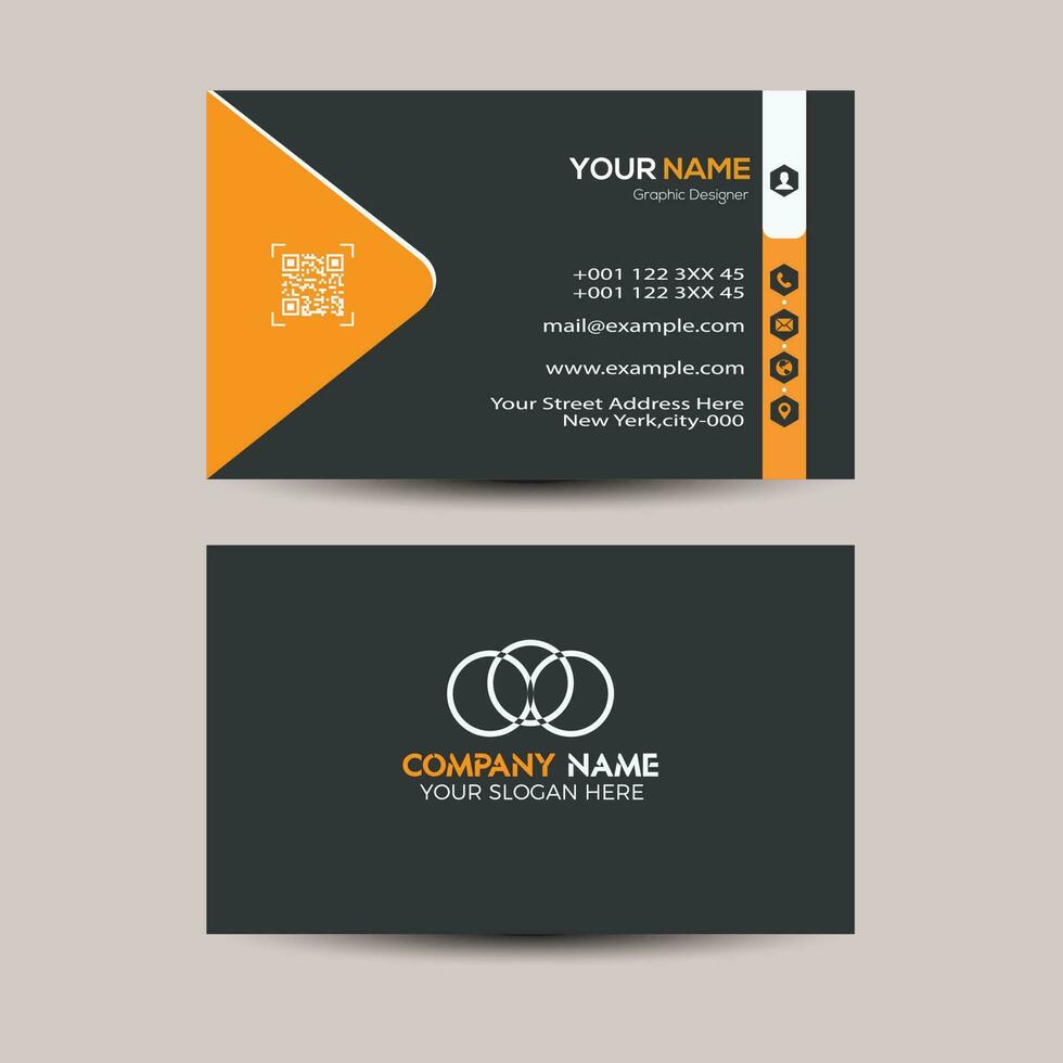 Vector modern creative and clean business card template