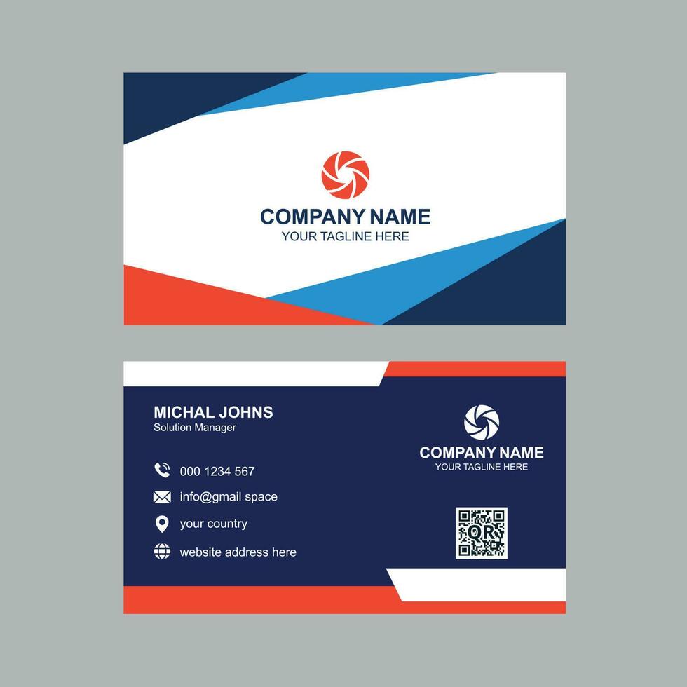 Creative business card design service vector
