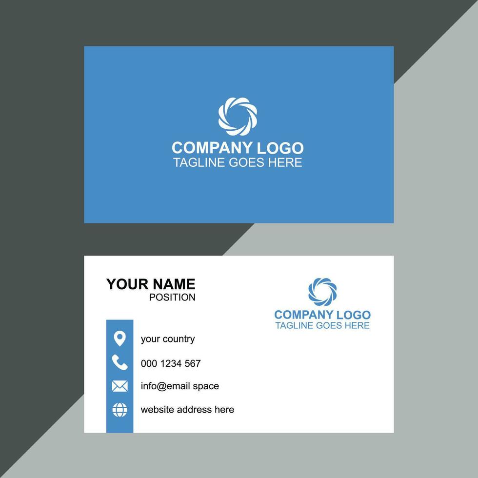 Corporate business card design service vector