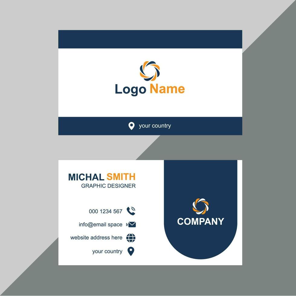 Professional business card design service vector