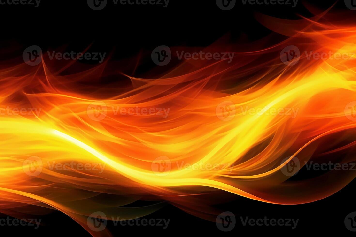 Drawn neon color yellow, Burning flame background material abstract hand. photo