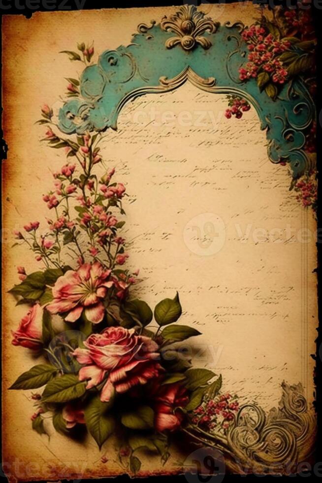 Vintage even background paper. photo