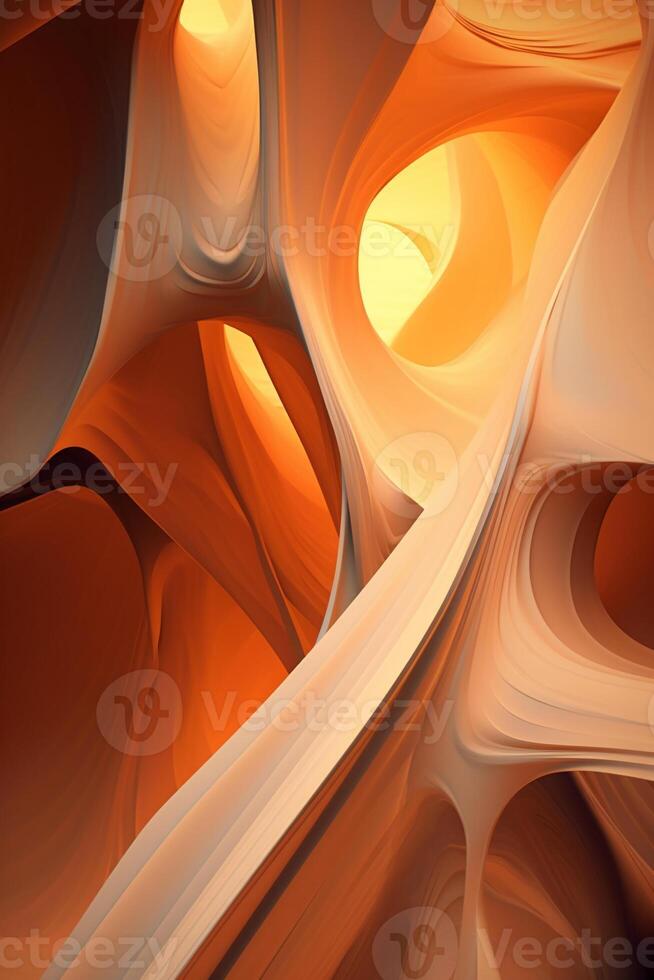 illustration of a desert abstract tech. photo