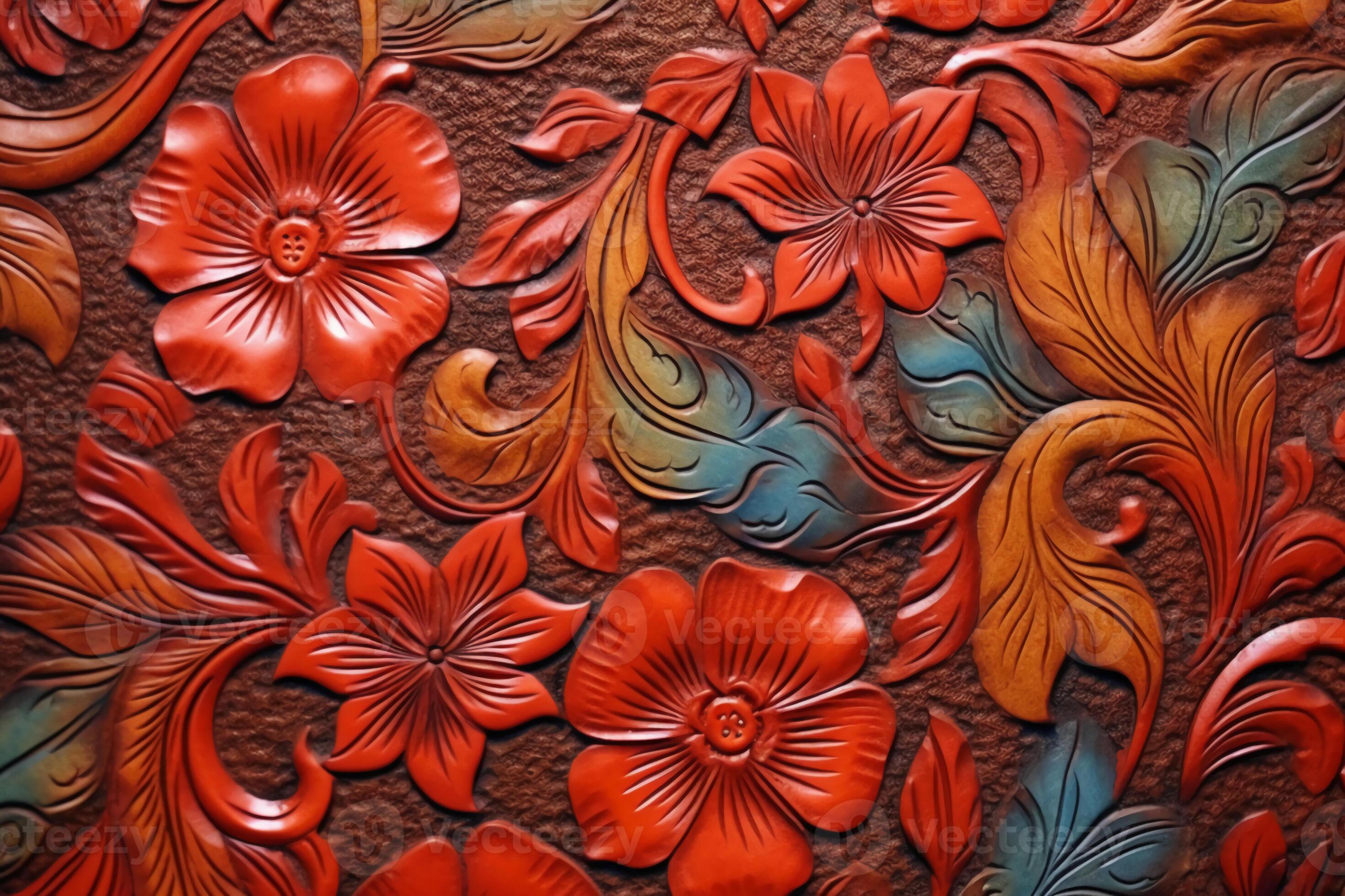 Leather Flower Pattern