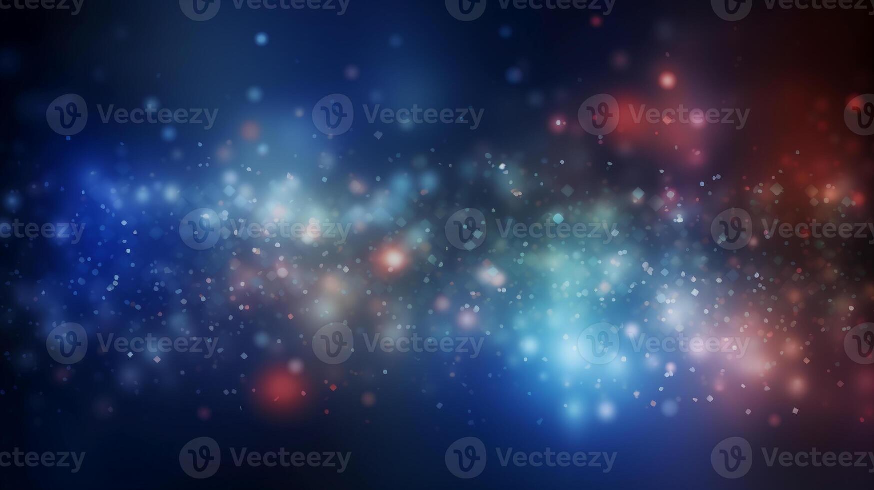 A blurred independense day, divine sky abstract background with bokeh glow, Illustration, photo