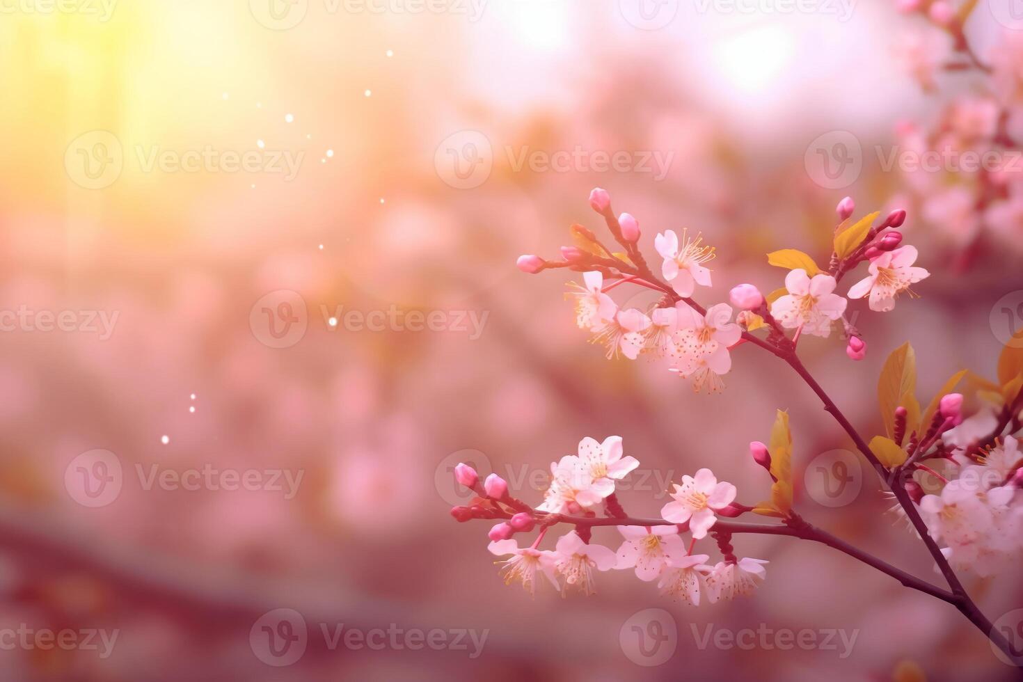 Spring background soft dramy lights. photo