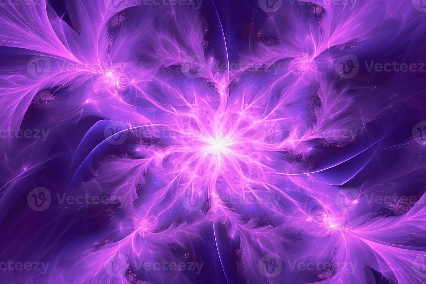 Lazer light fractals, pink and purple. photo