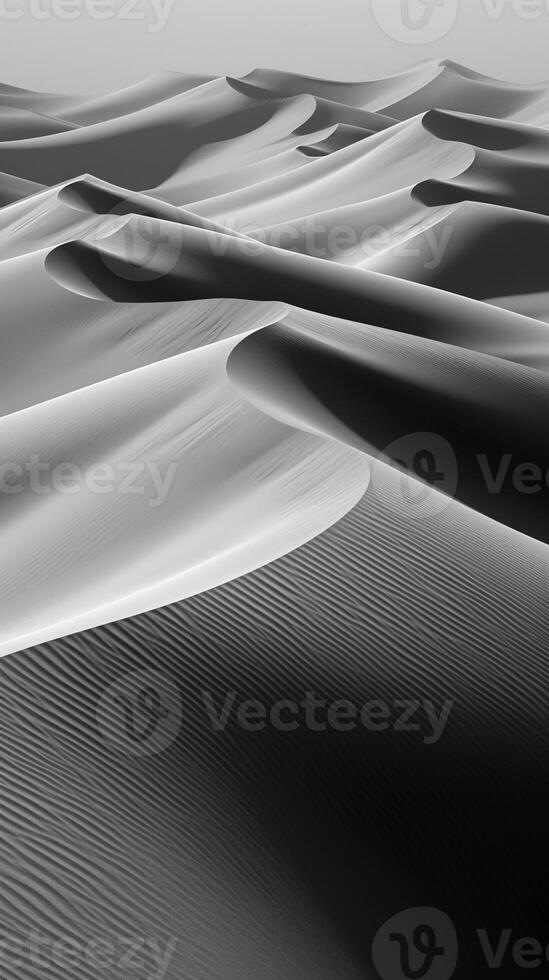 photographs of desert of surfaces, dark gray and white. photo