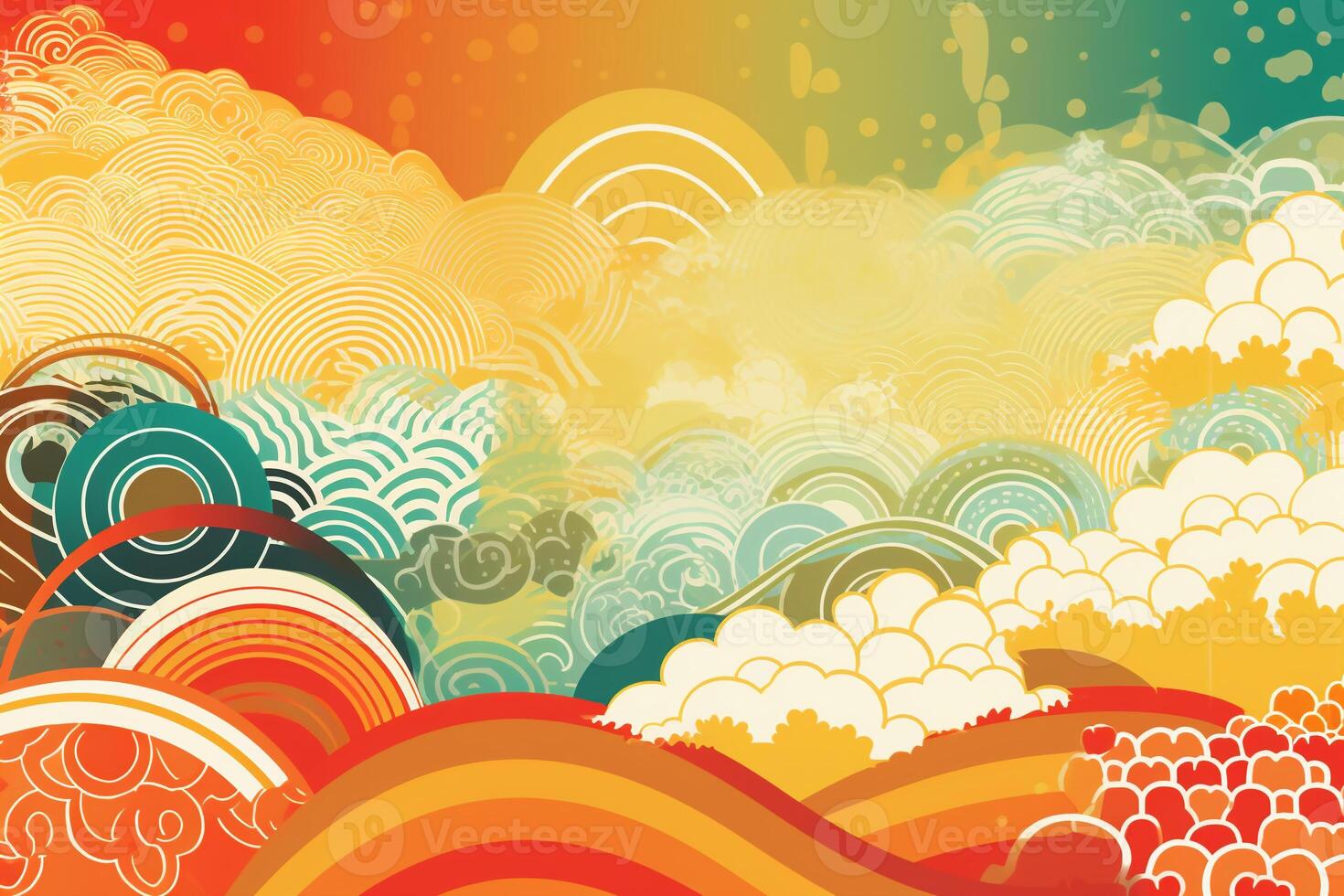 Japanese - patterned summer ripple background. photo