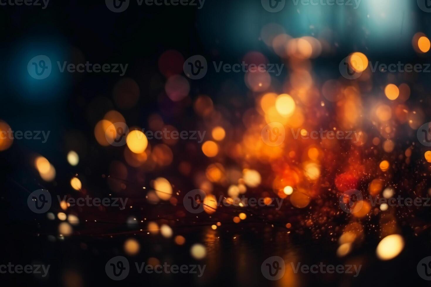 Blurred bokeh background bright blaze. photo