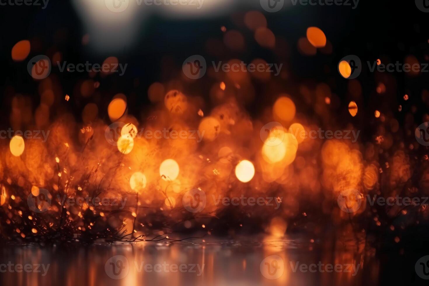 Blurred bokeh background bright blaze. photo