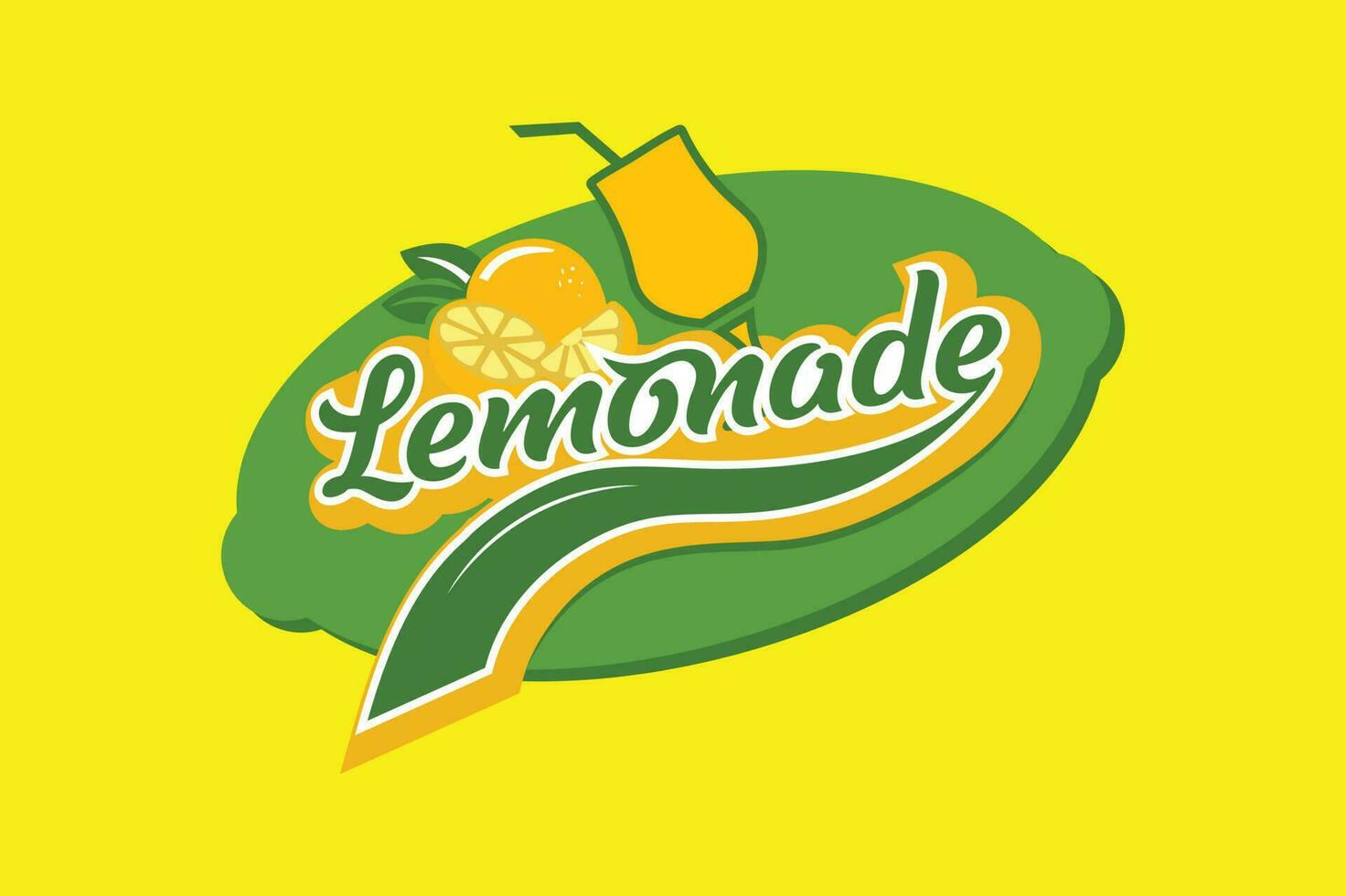 limonada creativo increíble logo diseño modelo vector