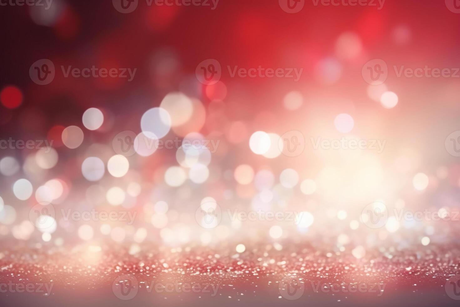 A blurred white light, red light abstract background with bokeh glow, Illustration. photo