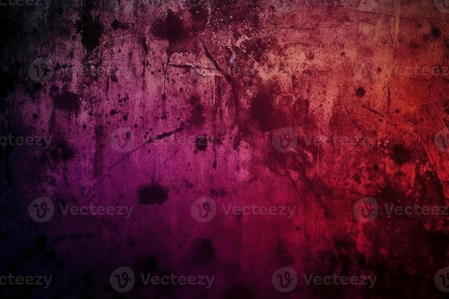 Aged effect overlay. Old film texture. Purple red gradient background with dust scratches. photo