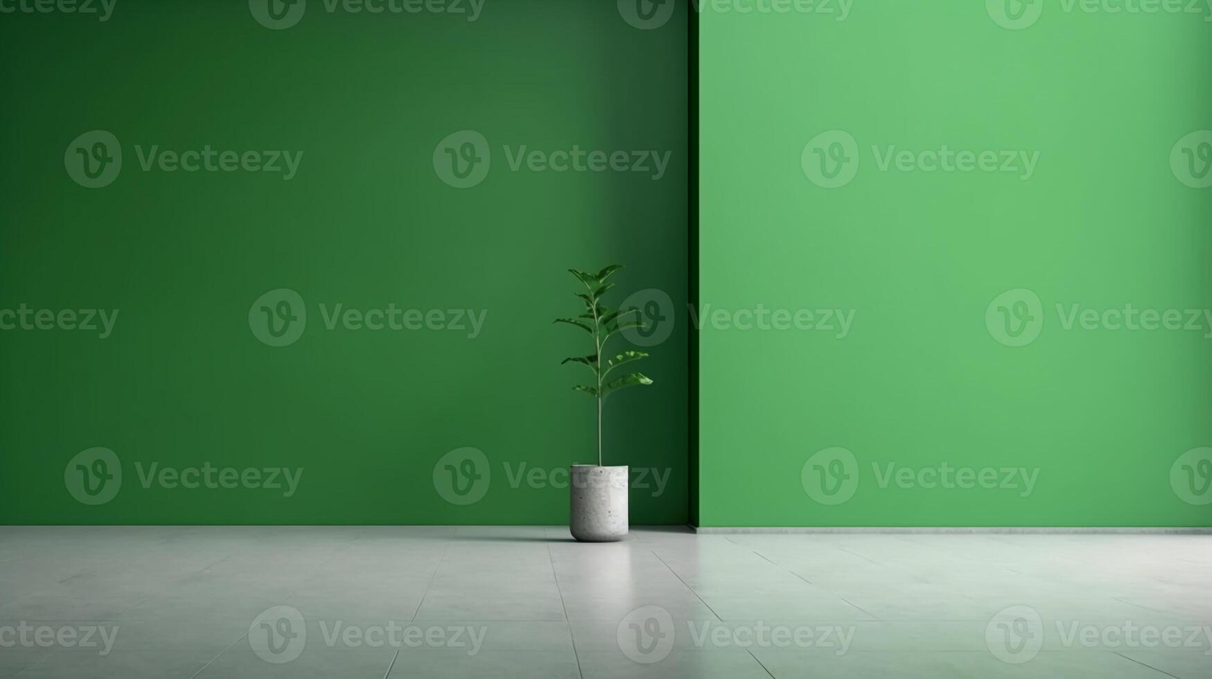 A stunning image of a minimalist green, showcasing the magical elegance found in simplicity. photo