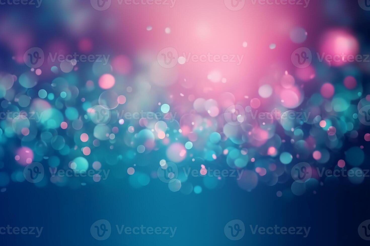 A blurred covalt blue light, pink light abstract background with bokeh glow, Illustration. photo