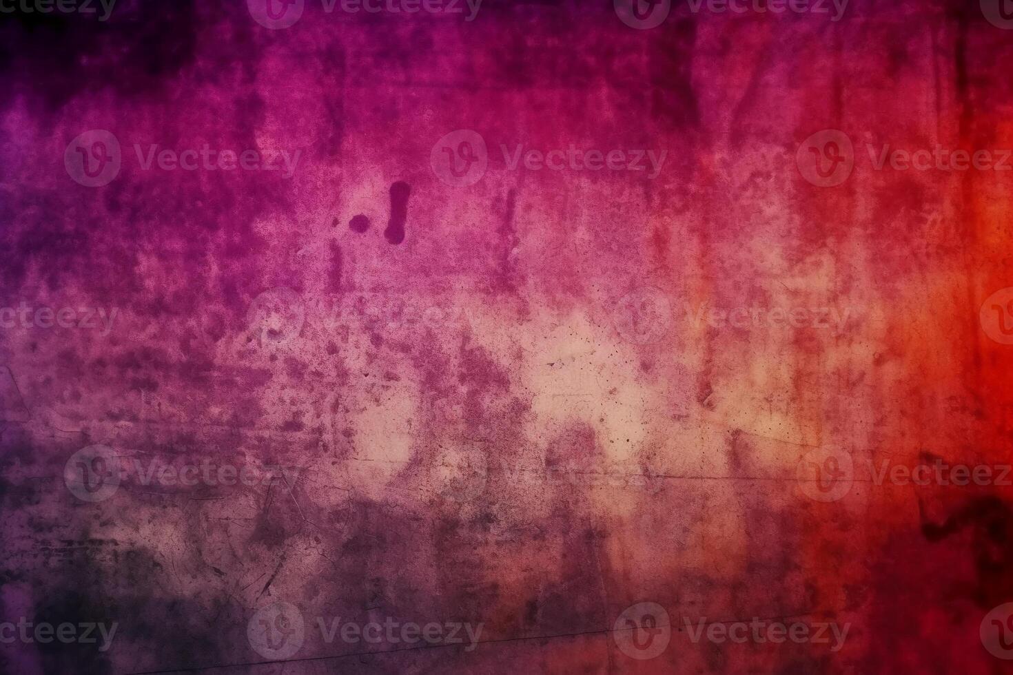 Aged effect overlay. Old film texture. Purple red gradient background with dust scratches. photo