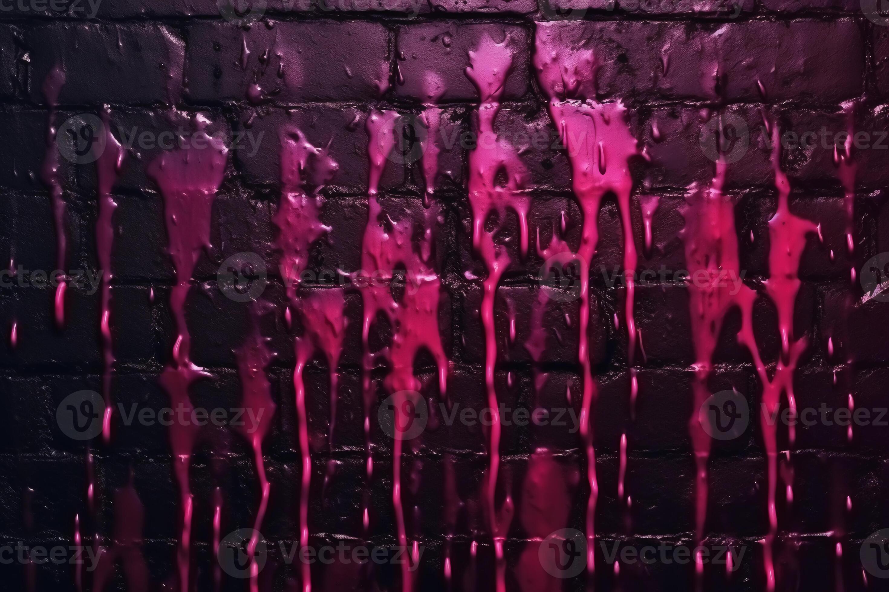 Black horror dark pink purple neon light, rough grunge texture, mystery