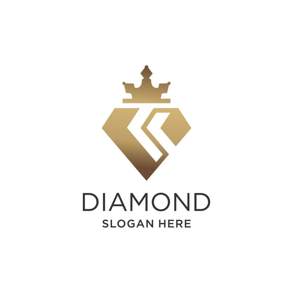Diamond logo vector with unique style