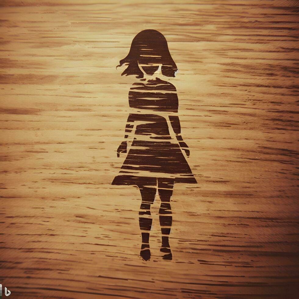 Princess Shape Wood Laser Cut photo