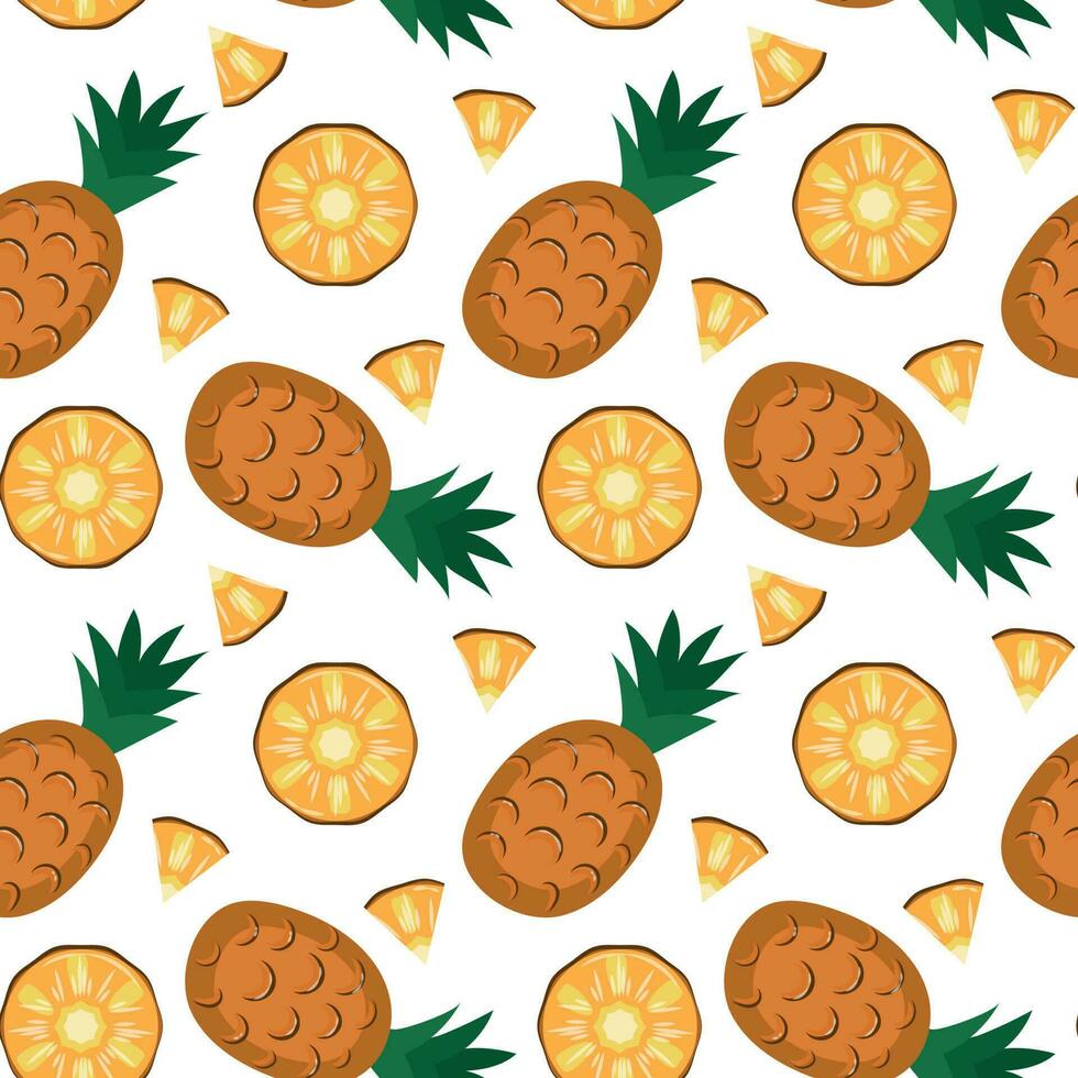 Bright seamless pattern with pineapples 24175369 Vector Art at Vecteezy
