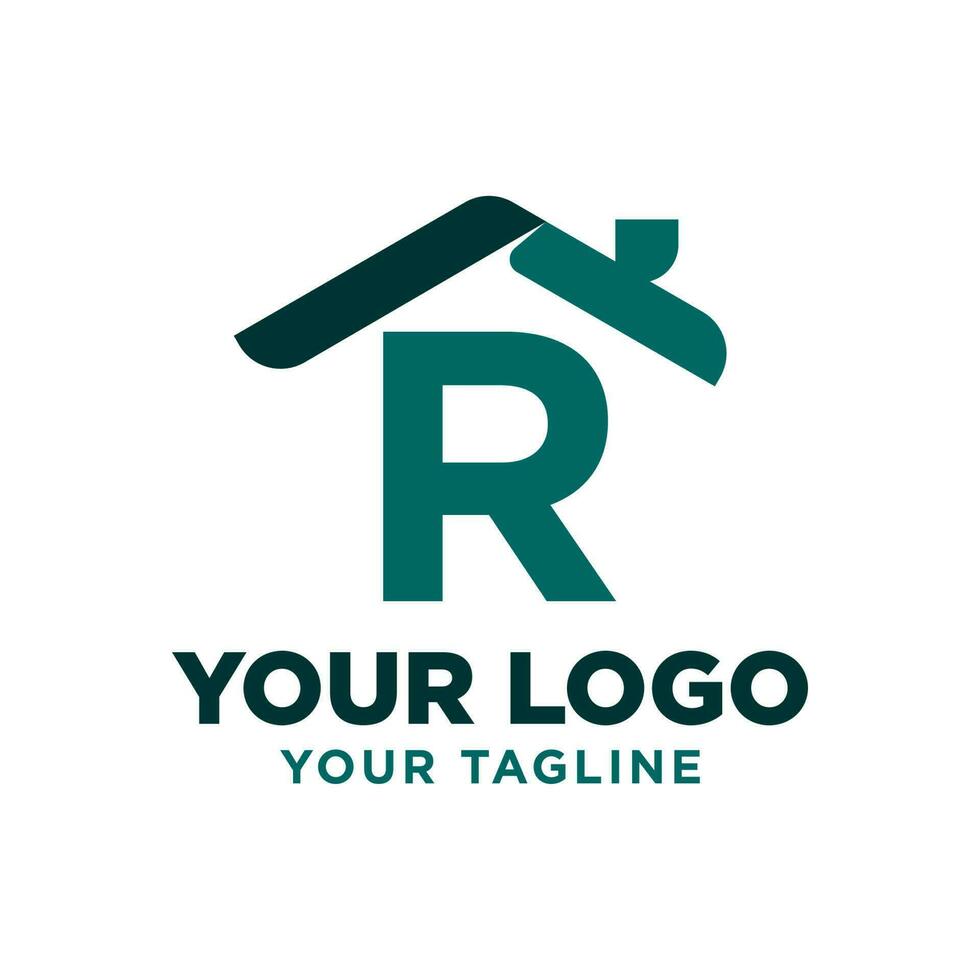 letter R roof vector logo design 24175552 Vector Art at Vecteezy