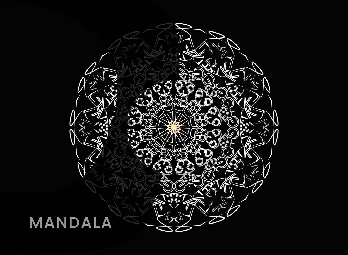 Mandala template for textile to print ready vector
