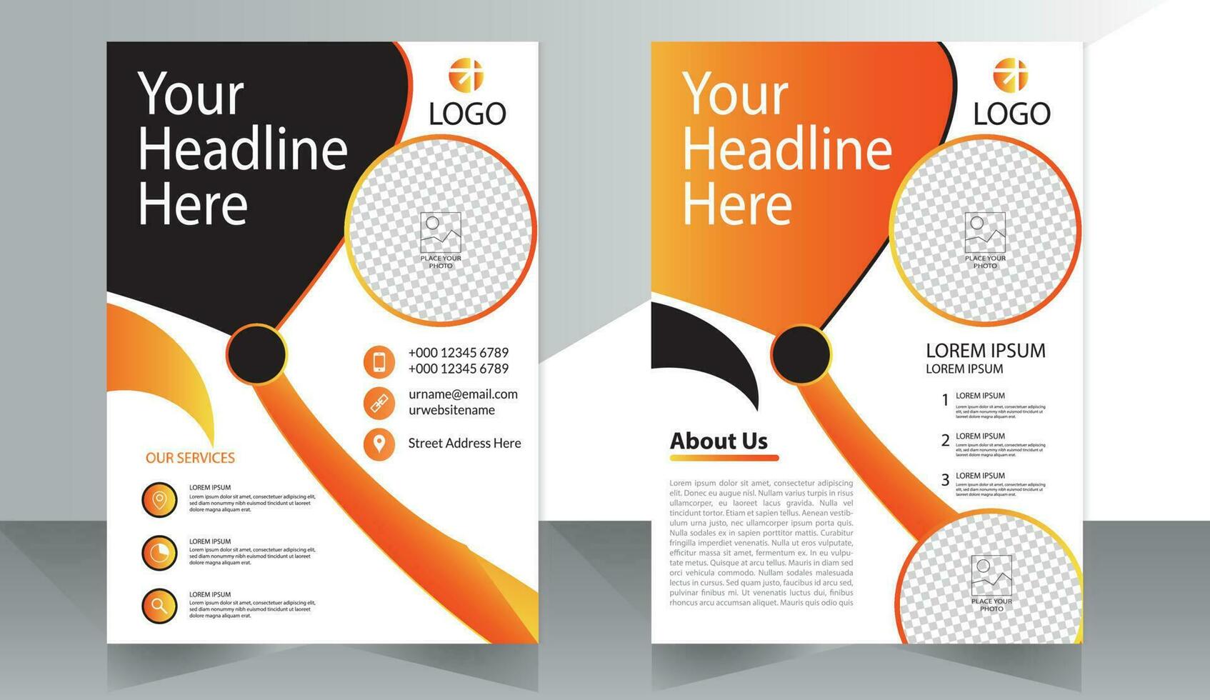 Corporate Book Cover Design Template in A4. Can be adapt to Brochure, Annual Report, Magazine,Poster, Business Presentation, Portfolio, Flyer, Banner, Website vector