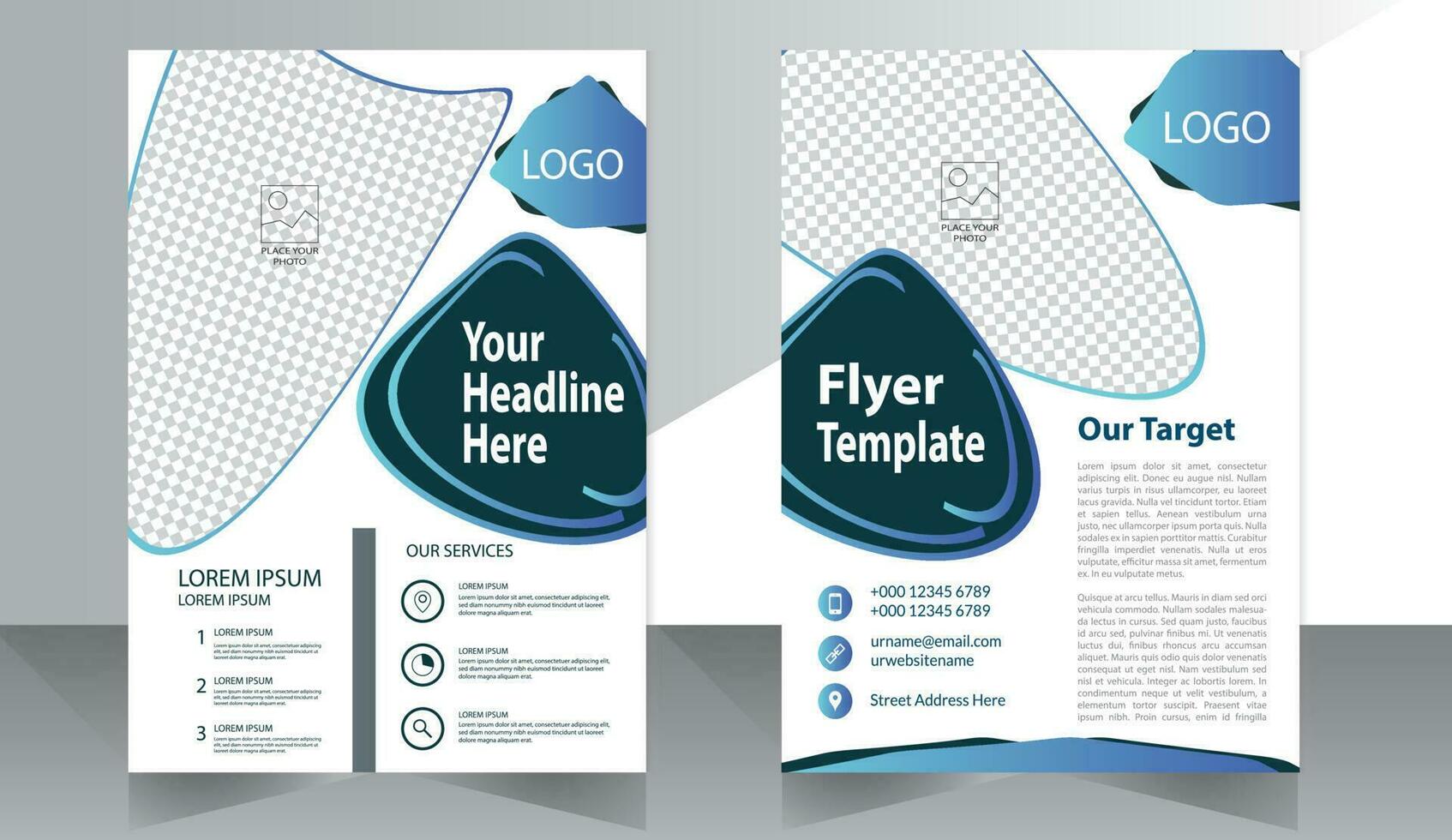 Corporate Book Cover Design Template in A4. Can be adapt to Brochure, Annual Report, Magazine,Poster, Business Presentation, Portfolio, Flyer, Banner, Website vector