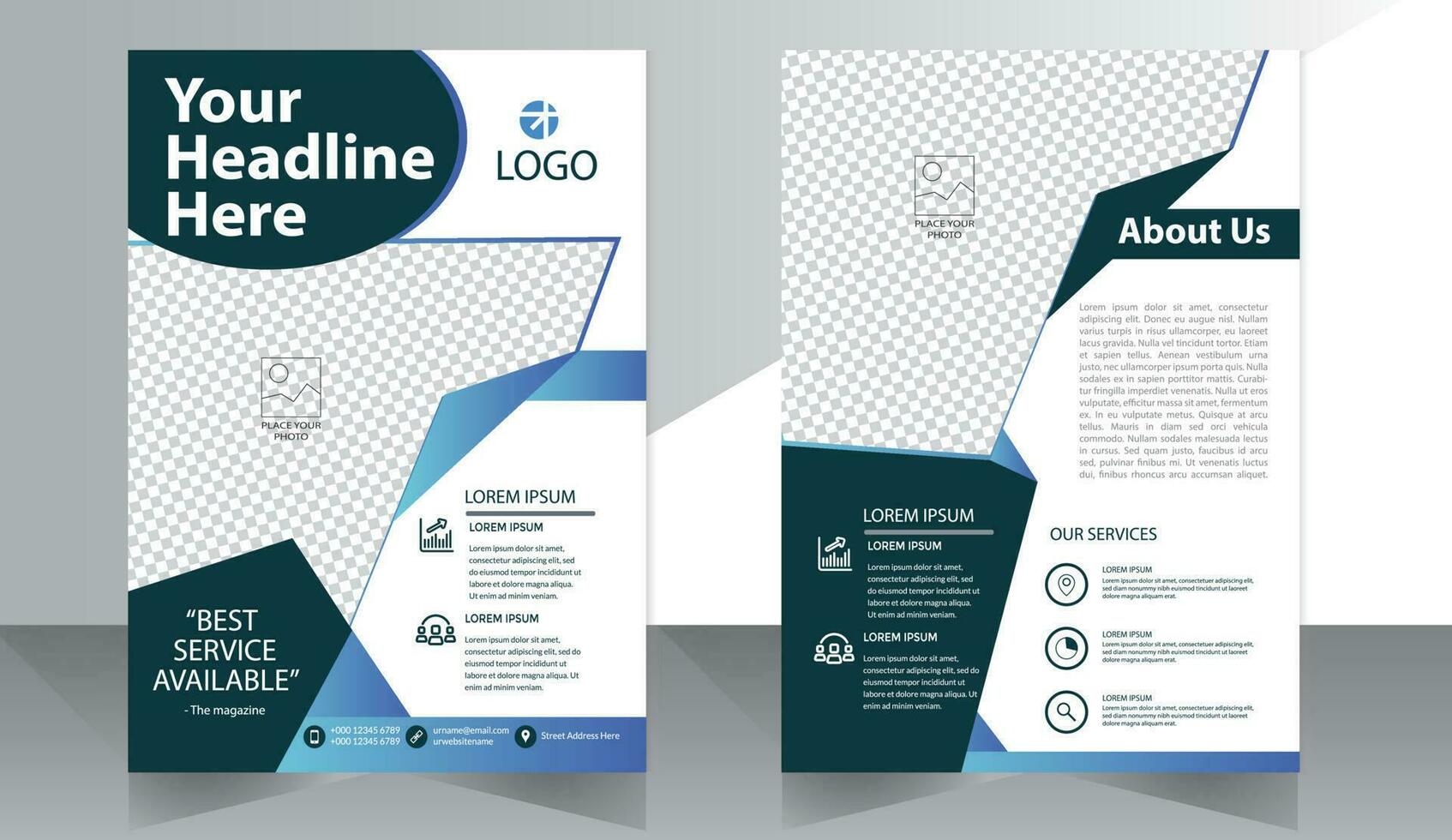 Corporate Book Cover Design Template in A4. Can be adapt to Brochure, Annual Report, Magazine,Poster, Business Presentation, Portfolio, Flyer, Banner, Website vector