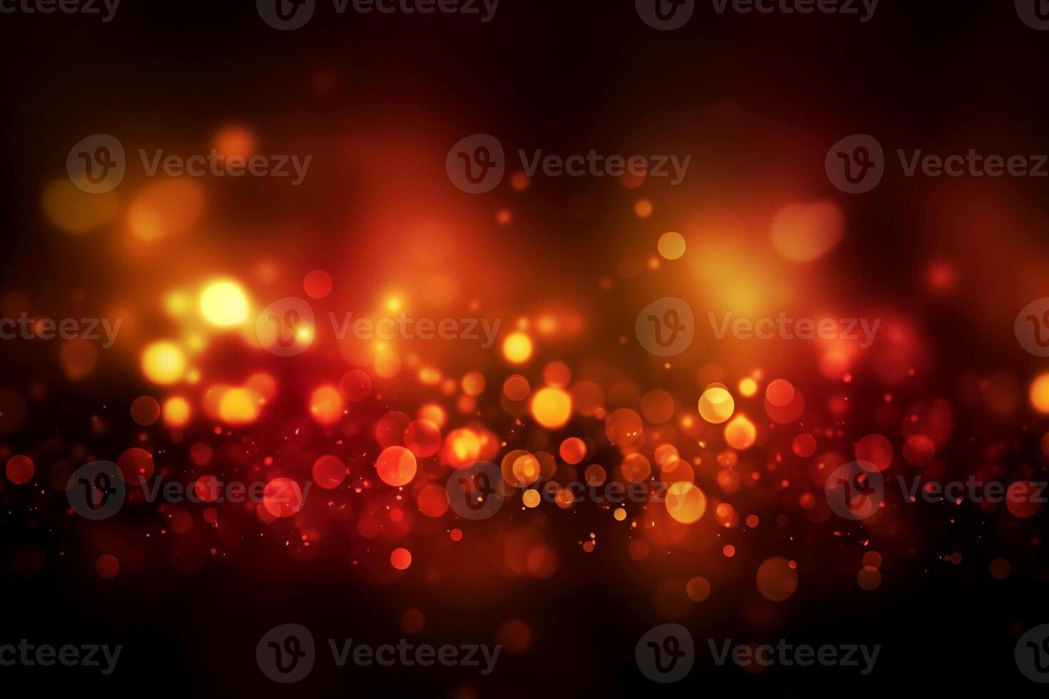 A blurred yellow light, red light abstract background with bokeh glow, Illustration. photo