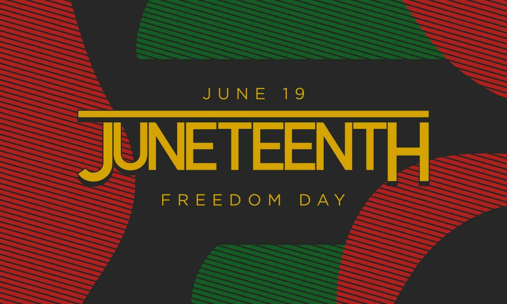 Juneteenth Freedom Day Background Design. vector
