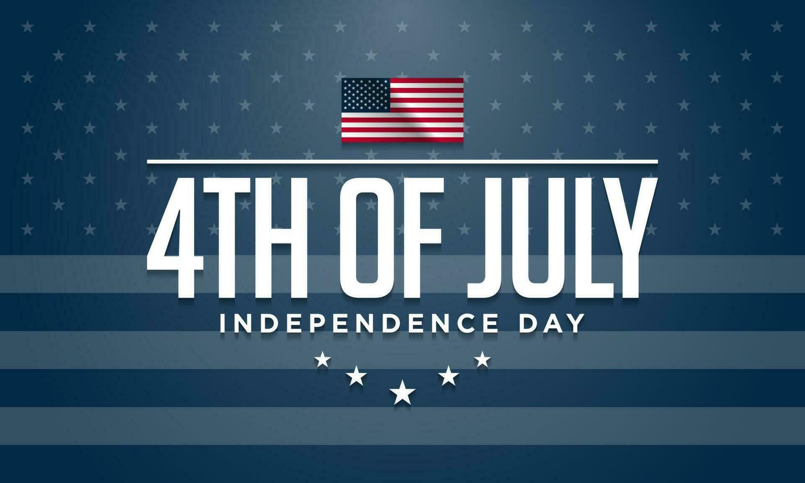 Happy 4th of July USA Independence Day Background Design. vector