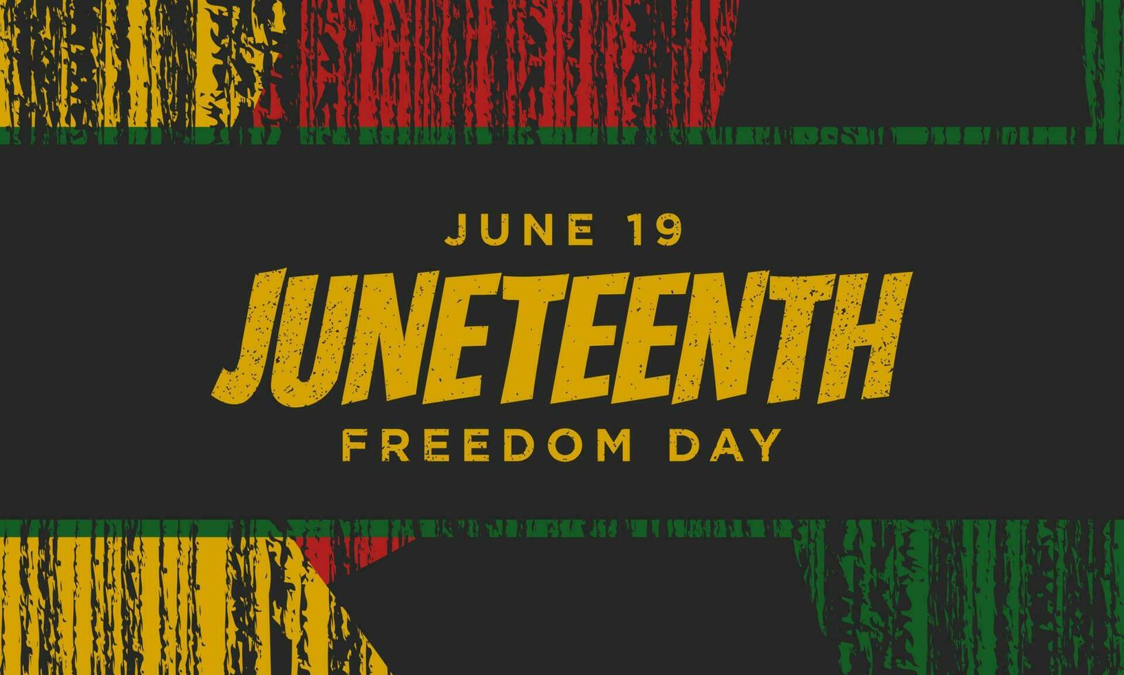 Juneteenth Freedom Day Background Design. vector