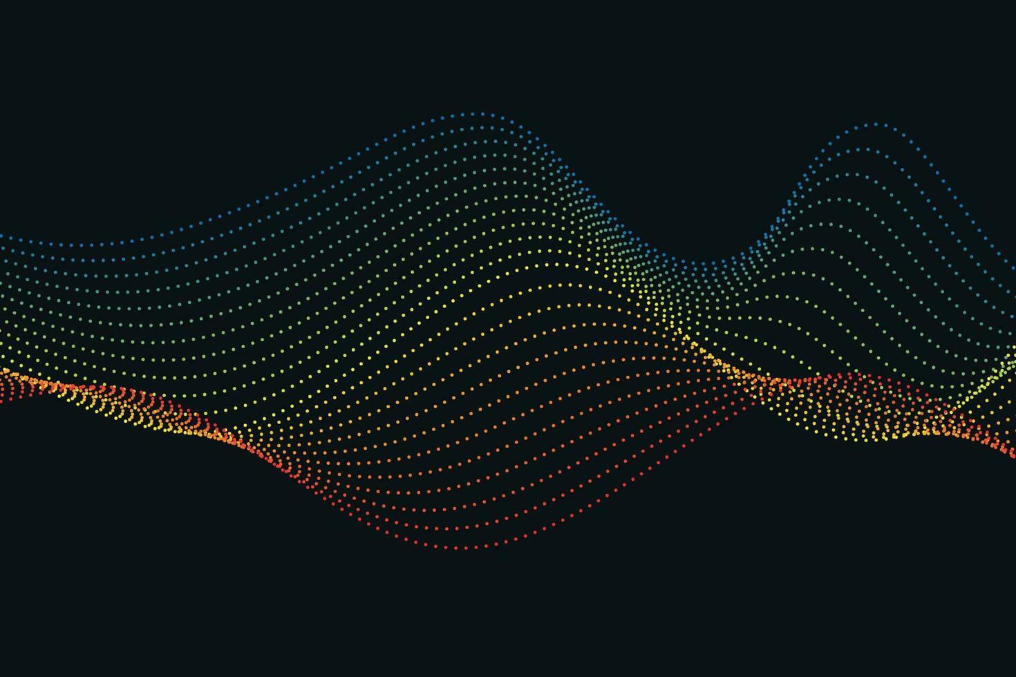 colorful soft 3D Halftone Wave Effect. simple gradient abstract background. suitable for landing page and computer desktop wallpaper. vector