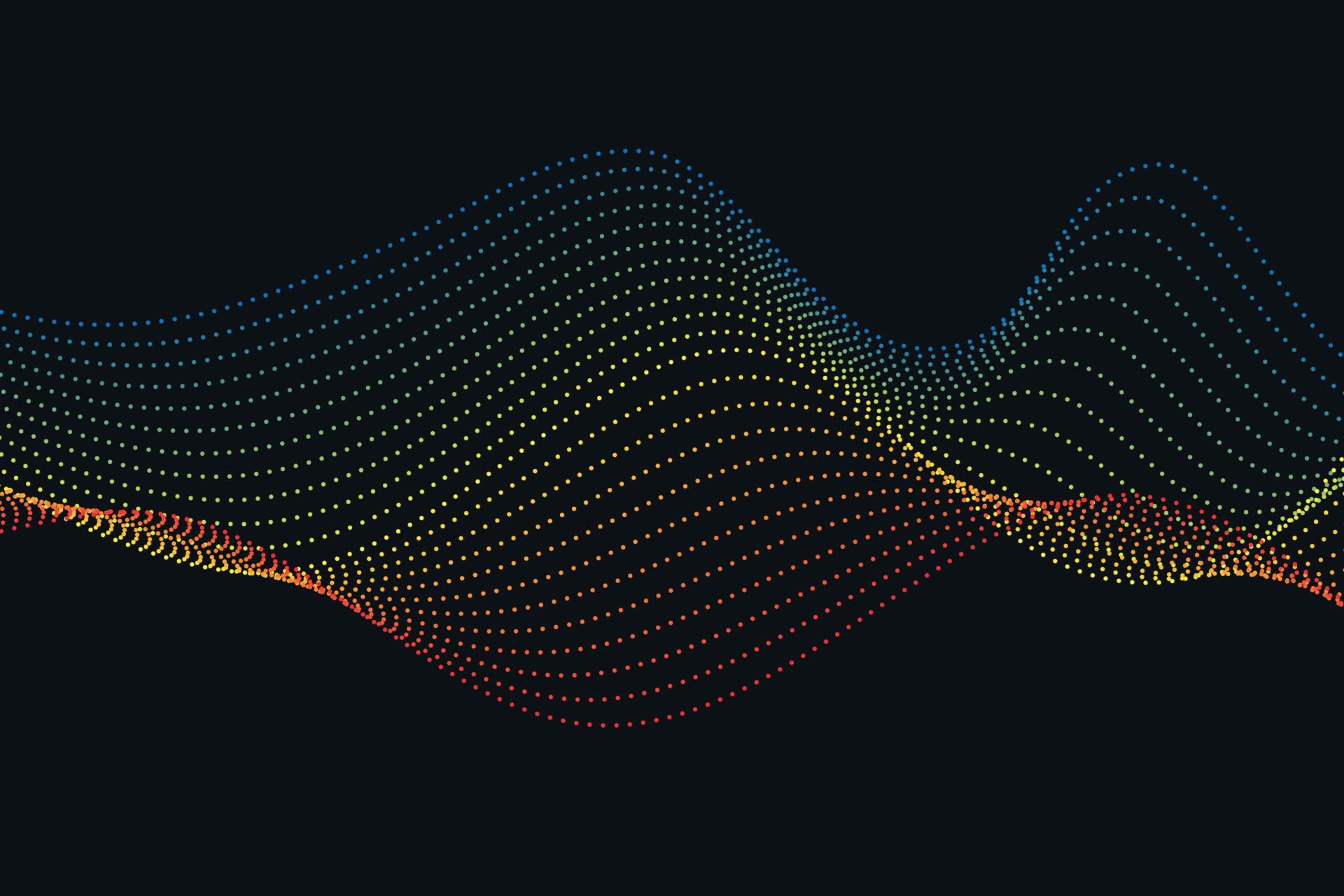 colorful soft 3D Halftone Wave Effect. simple gradient abstract
