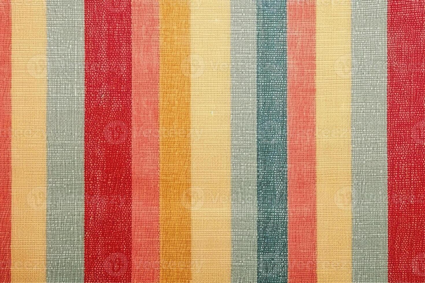 Vintage summer spring autumn stripe pattern, linen fabric texture. photo