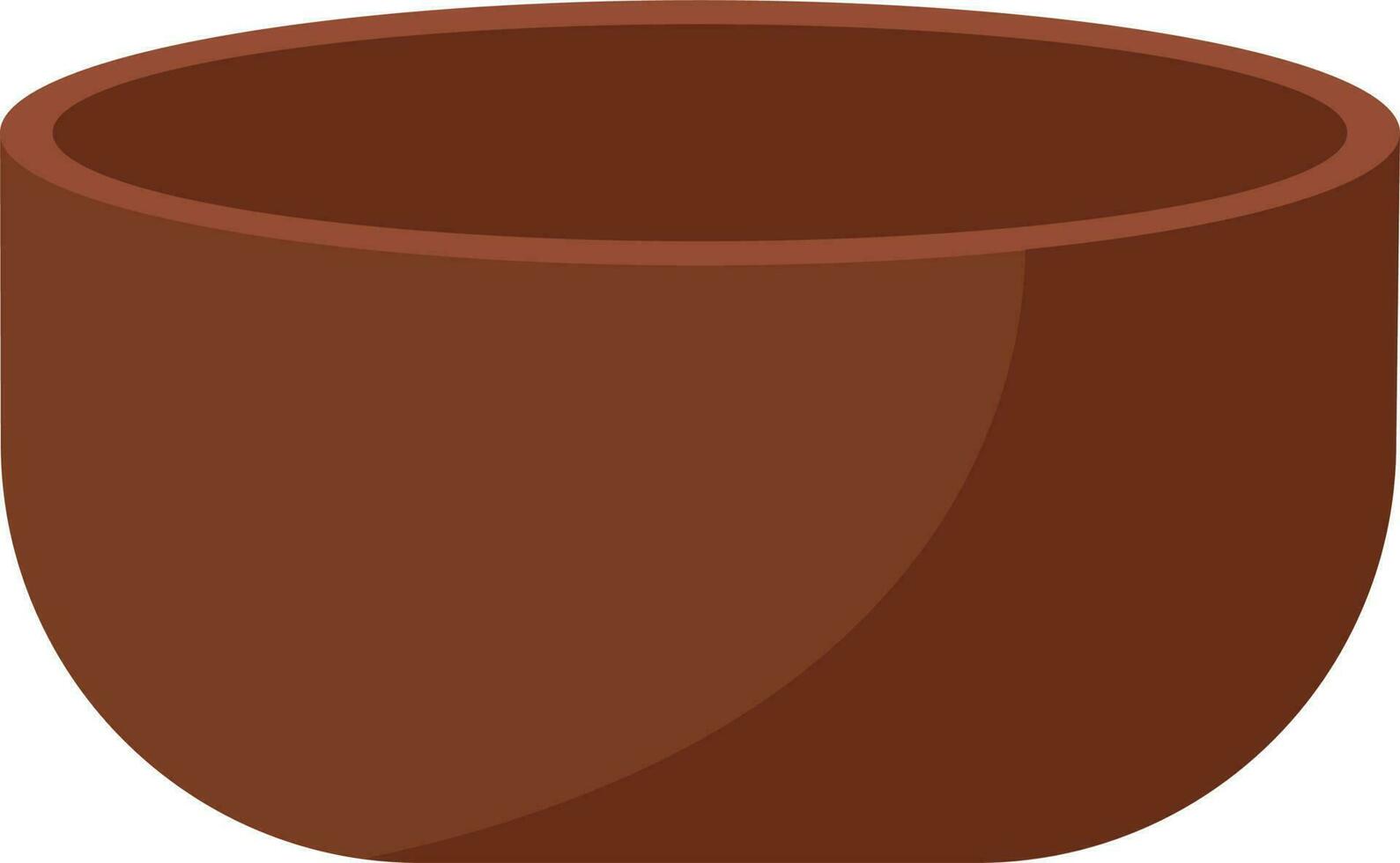 a bowl brown illustration color vector
