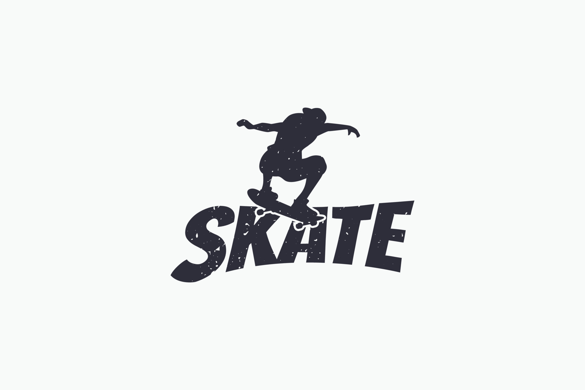 skate logo with a combination of attractive skate lettering and cool skater.  24177194 Vector Art at Vecteezy