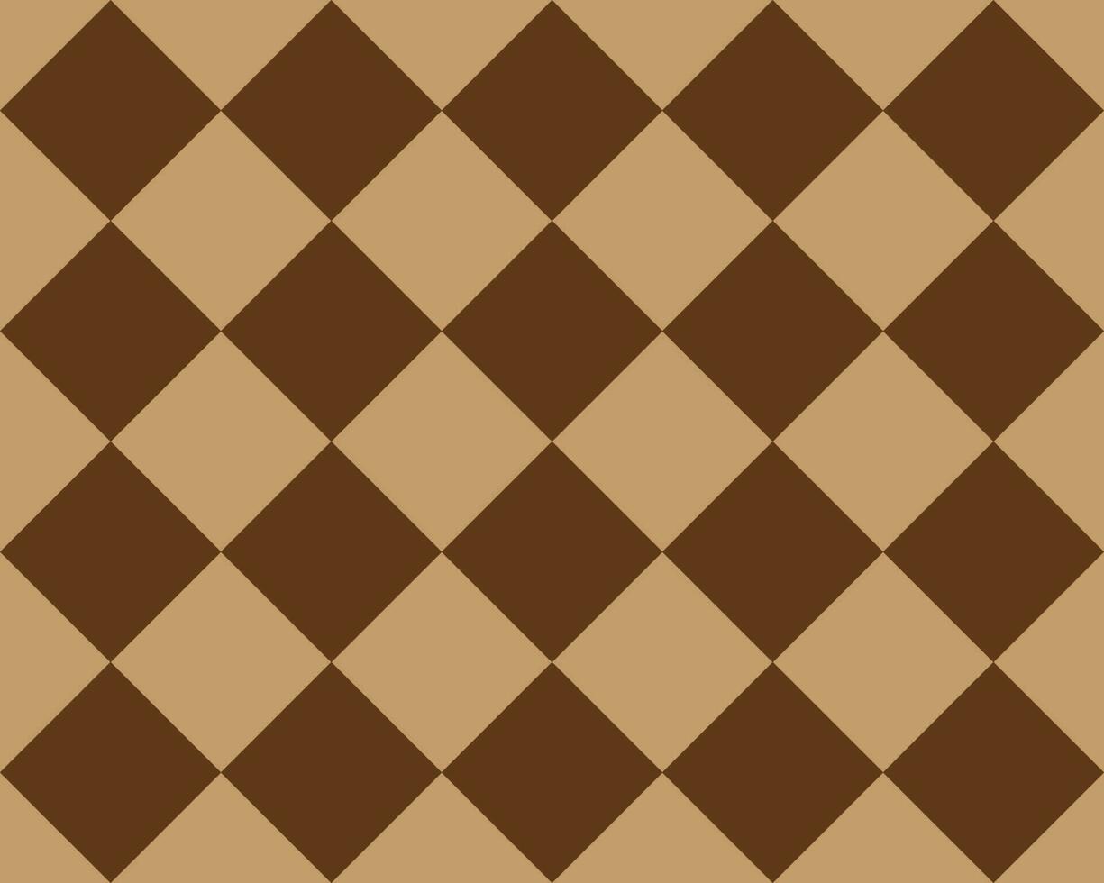 un modelo contiene rombo formas, marrón y capuchino colores - cambiable, sin costura patrón, ajedrez modelo ilustración vector, minimalista modelo estilo, adecuado para interior diseño y impresión vector